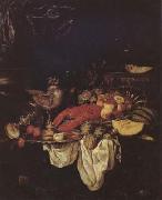 BEYEREN, Abraham van Large Still Life with Lobster (mk14) France oil painting reproduction